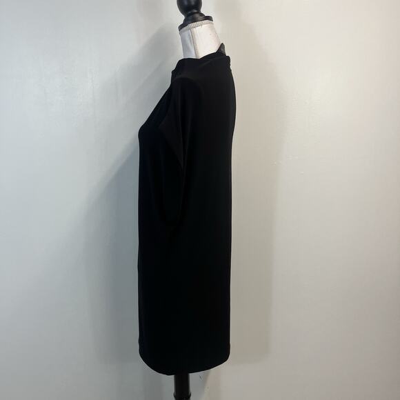 KamaliKulture Dress Tunic Women's Size M Black Stretch Slinky Cocktail Dinner - Picture 5 of 7